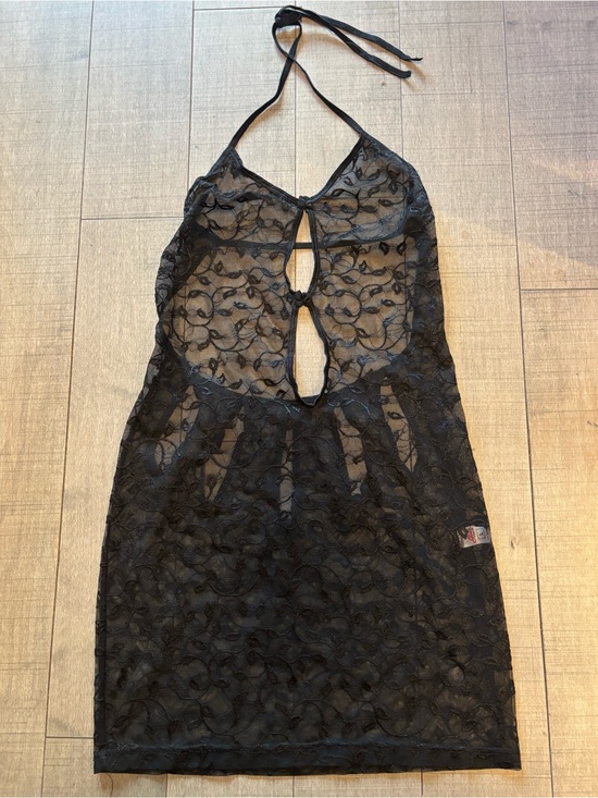 Dresses & Skirts - ♥️5/$25♥️Rare Vintage Egyptian Lace Halter Mini Dress